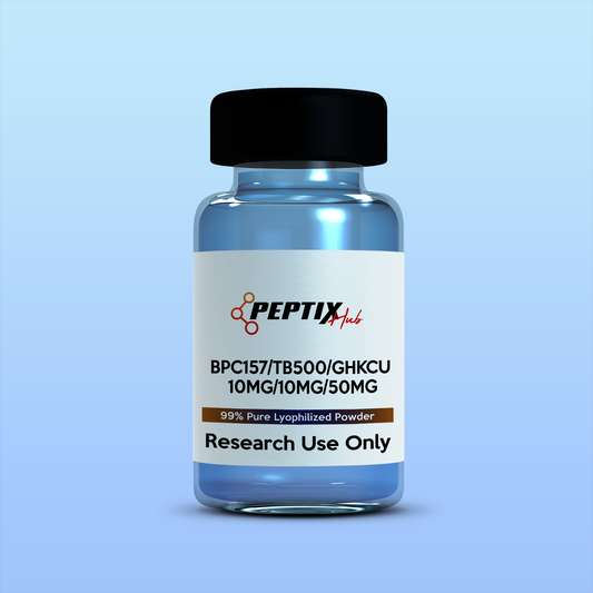BPC-157 + TB-500 + GHK-Cu Peptide Blend – 70mg Vial (10mg BPC-157 + 10mg TB-500 + 50mg GHK-Cu)